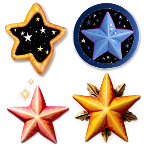 "stargazer's Delight: Premium Star PNG Collection" D