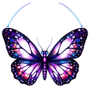 Starlight Butterfly Glow PNG Svc