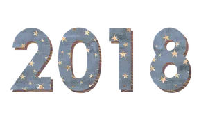 Starry_2018_ New_ Year PNG image