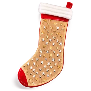 Starry Christmas Stocking PNG Xtv