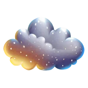 Starry Night Cloud PNG 93