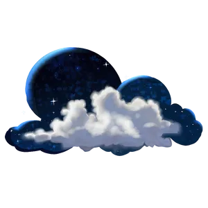 Starry Night Cloud PNG Ell53