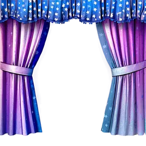 Starry Night Curtain PNG 05252024 PNG