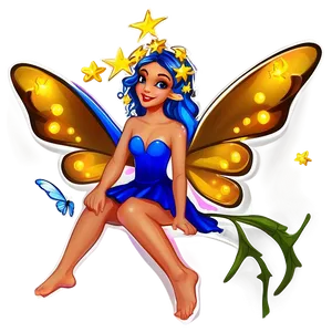 Starry Night Fairy PNG Ept