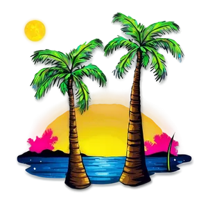 Starry Night Palms PNG 95 PNG