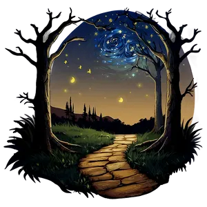 Starry Night Path PNG 06202024 PNG
