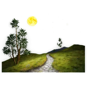Starry Night Path PNG 31