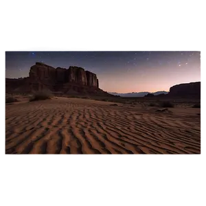 Starry Night Sky Desert Photo PNG Nis