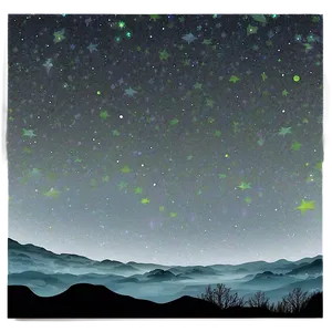 Starry Night Sky PNG 57