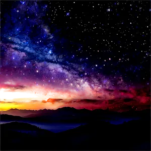 Starry Sky Fantasy PNG 06252024