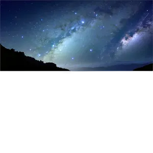 Starry Sky Landscape Png 06252024 PNG image