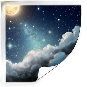 Starry Sky Landscape Png 71 PNG image