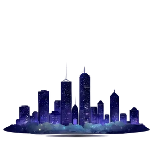 Starry Sky Over City Png Ggr PNG image