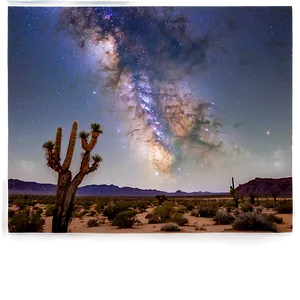 Starry Sky Over Desert PNG Bmi18 PNG