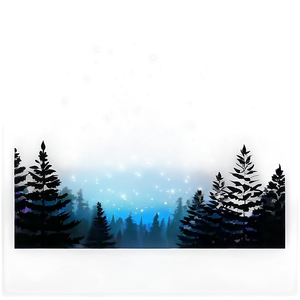 Starry Sky Over Forest PNG Itw PNG