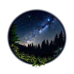 Starry Sky Wilderness PNG 77