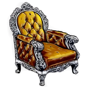 Stately King Chair Png 73 PNG image