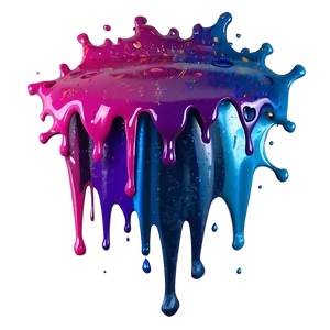 Static Spray Paint Drip PNG 06282024 PNG