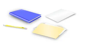 Stationery Items White Background PNG image