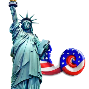 Statue Of Liberty On 4th Of July Png Wda50 PNG image