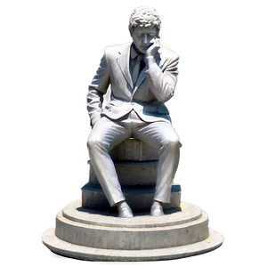 Statue Of Thinking Gentleman PNG Iyw PNG