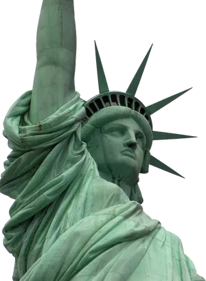 Statueof Liberty Close Up PNG image