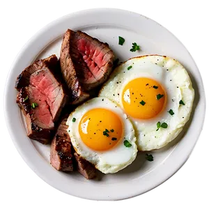 Steak And Eggs Breakfast Png 05252024 PNG image