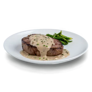 Steak With Mushroom Sauce Png 22 PNG image