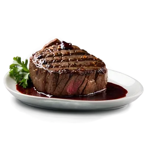 Steak With Red Wine Sauce Png Fqm97 PNG image