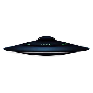 Stealth Black Flying Saucer PNG 06202024