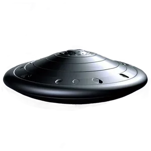 Stealth Black Flying Saucer PNG Huc