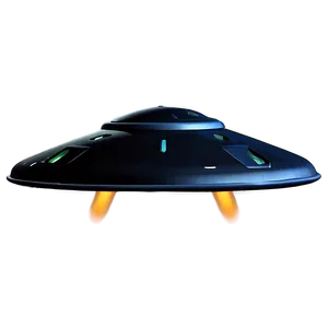 Stealth Black Flying Saucer PNG Oja54 PNG