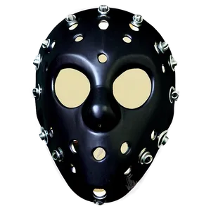 Stealth Black Hockey Mask PNG Faj PNG