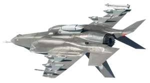 Stealth_ Fighter_ Jet_ In_ Flight PNG image