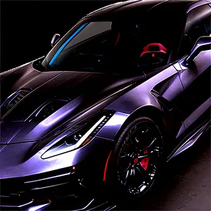 Stealth Mode Corvette C8 PNG Eta