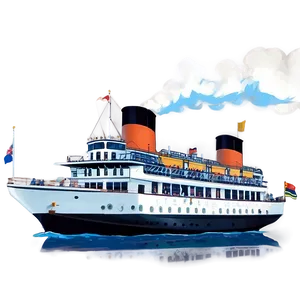 Steam Ship Sailing Png Xgb71 PNG image