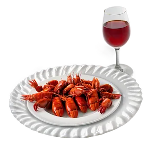 Steamed Crawfish Plate PNG Xho