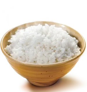 Steamed White Ricein Bowl PNG image