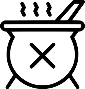Steaming Cauldron Icon PNG image