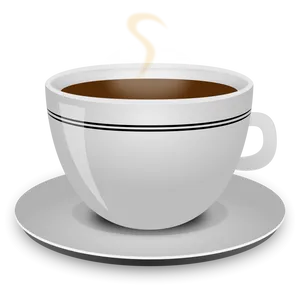 Steaming Coffee Cup Graphic PNG image