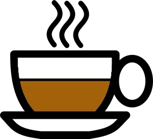 Steaming Coffee Cup Graphic