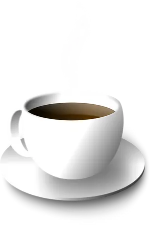 Steaming Coffee Mug Graphic PNG image