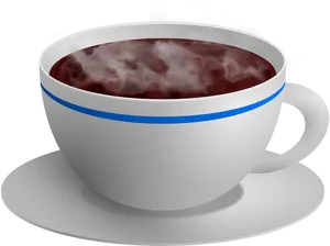 Steaming Hot Beveragein Cup PNG image