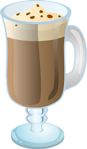 Steaming Hot Chocolate Cup Illustration PNG image