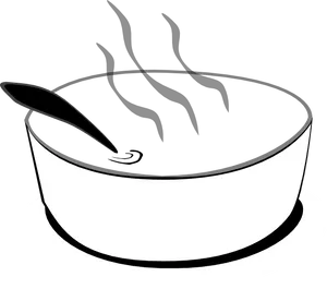 Steaming Soup Bowl Clipart PNG image