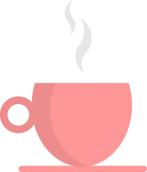 Steaming Tea Cup Icon PNG image