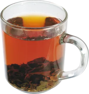 Steaming Teain Clear Mug PNG image