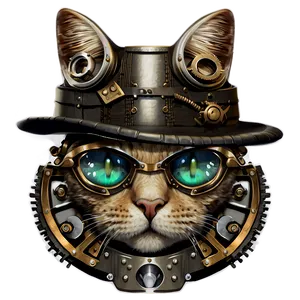 Steampunk Cat Filter PNG 39 PNG