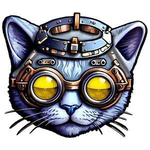 Steampunk Cat Filter PNG Soi83 PNG