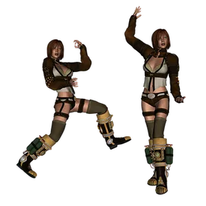 Steampunk_ Dancer_ Duo PNG image